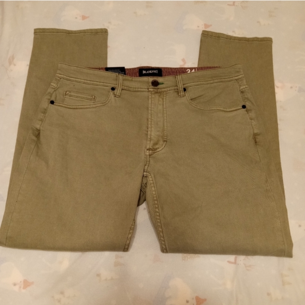 🆕 BLANK NYC The Wooster Slim Fit Jeans, High Waist, 5 Pocket Pants, 34x30, NWT - Picture 8 of 13